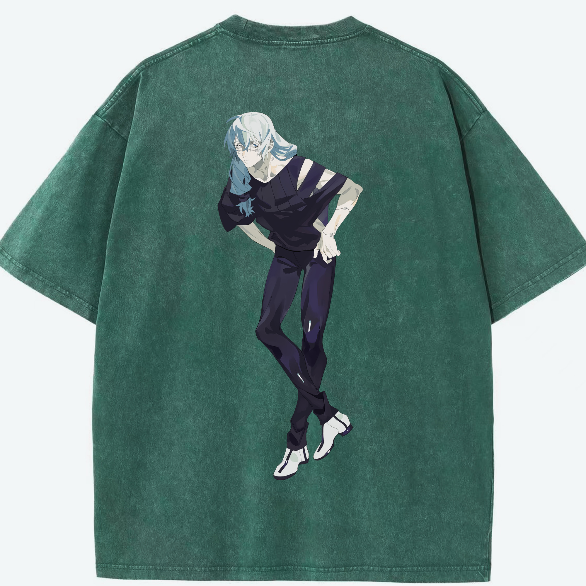 （画像用） 呪術廻戦 Jujutsu Kaisen 綿100% ヴィンテージ風 半袖Tシャツ（背面プリント）